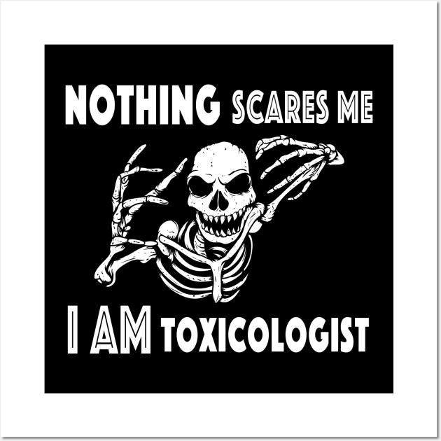 Toxicologist Halloween Tshirt | Toxicology Skeleton Horror Wall Art by SugarMootz